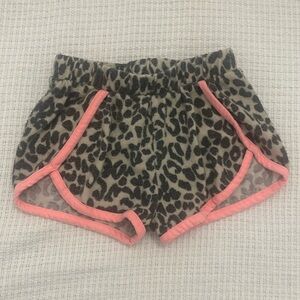 Joah Love leopard shorts with neon trim
